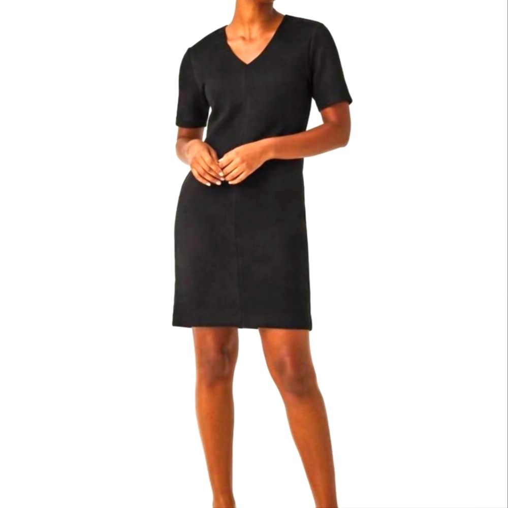SPANX Faux Suede Column Dress M